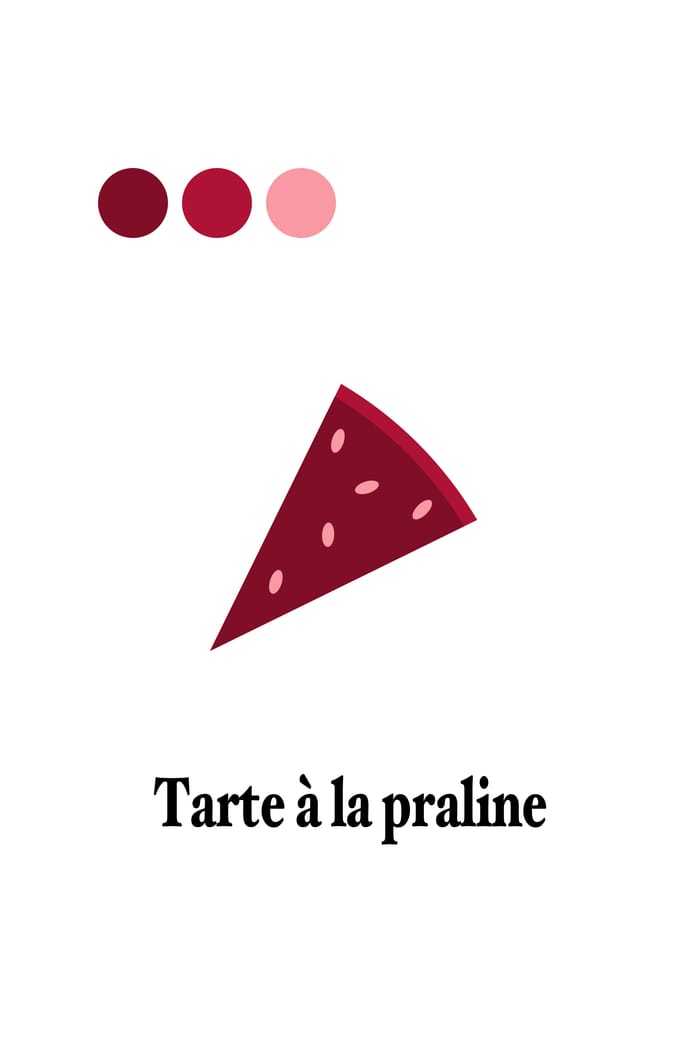 Flat praline — vector artwork by Jérémy Gautrais