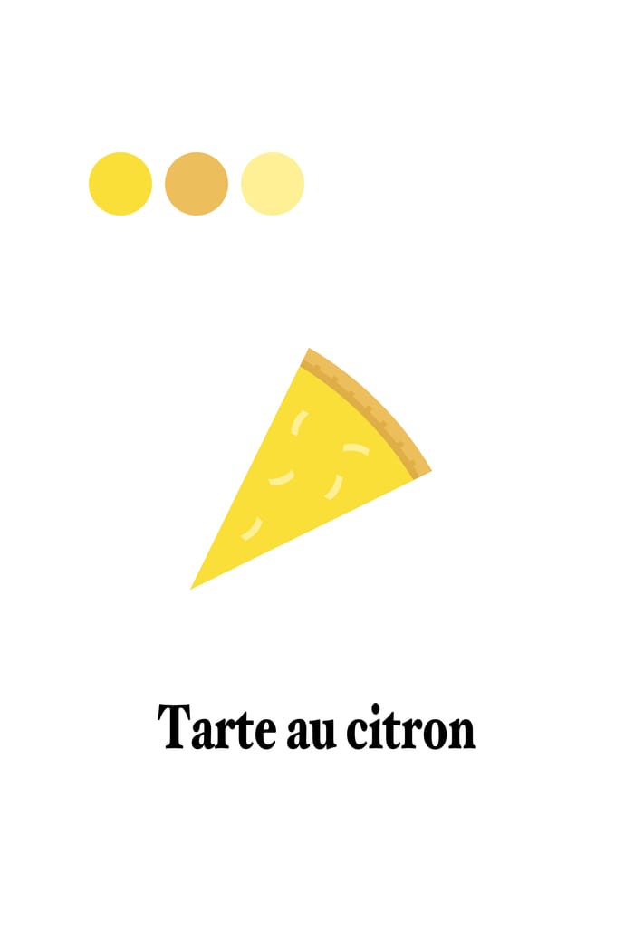 Flat tarte citron — vector artwork by Jérémy Gautrais