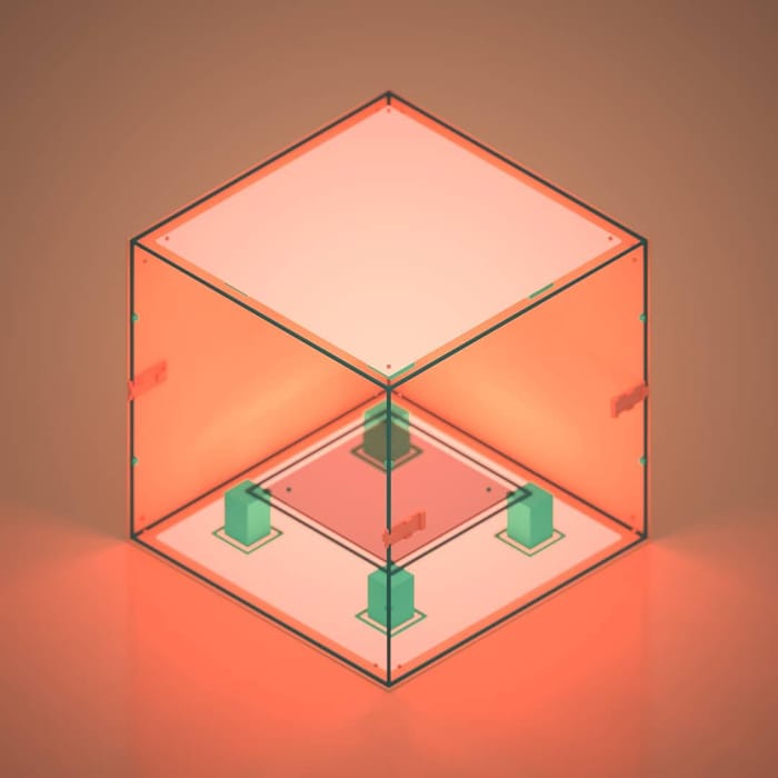 Abstract — voxel artwork by Jérémy Gautrais
