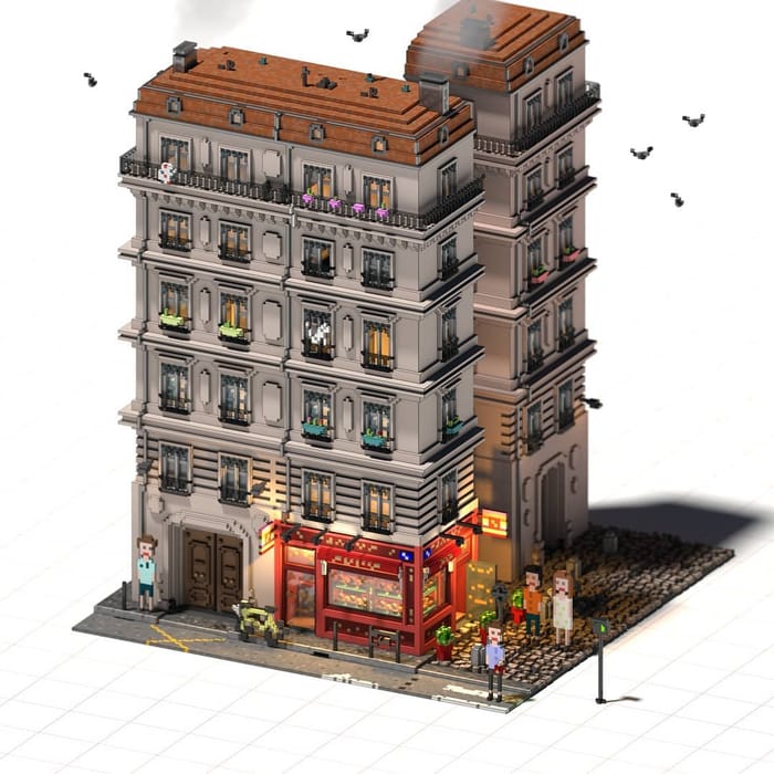 Lyon pralus — voxel artwork by Jérémy Gautrais