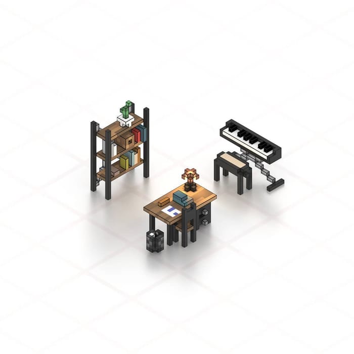 Low poly study — voxel artwork by Jérémy Gautrais
