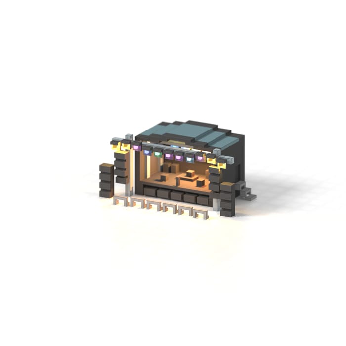 Concert — voxel artwork by Jérémy Gautrais